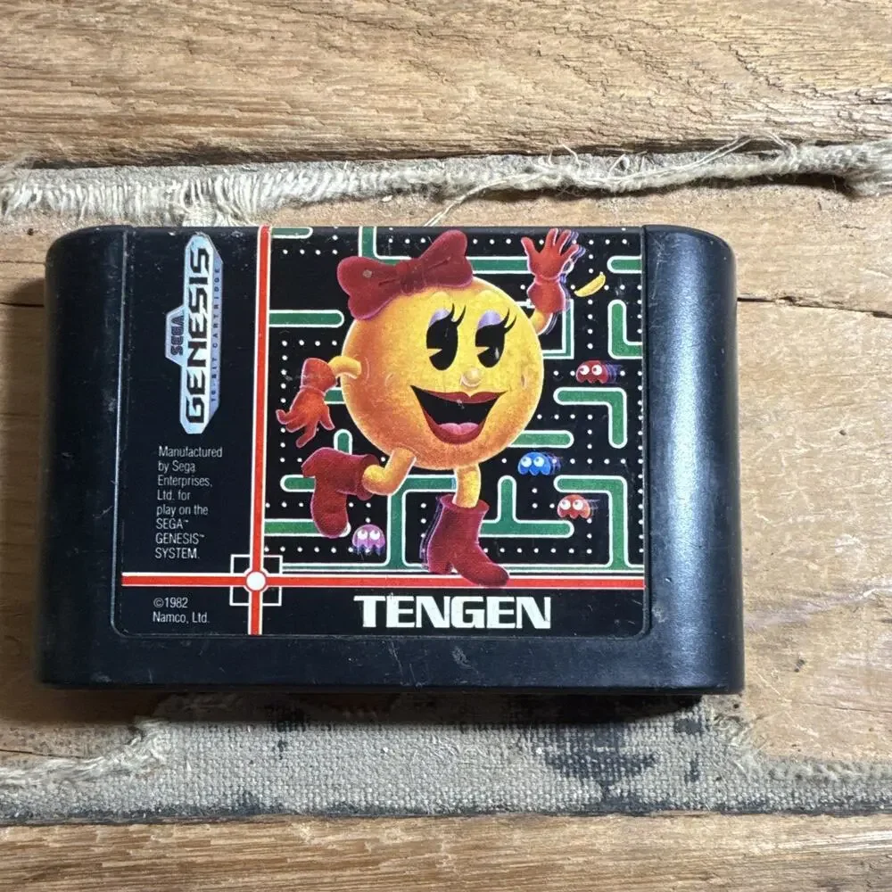 Tengen Ms. Pac-Man PAC-MAN Series Game Cartridge (Sega Genesis) Arcade